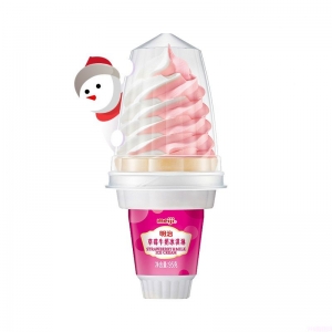 明治草莓牛奶冰淇淋火炬甜筒89g 15支